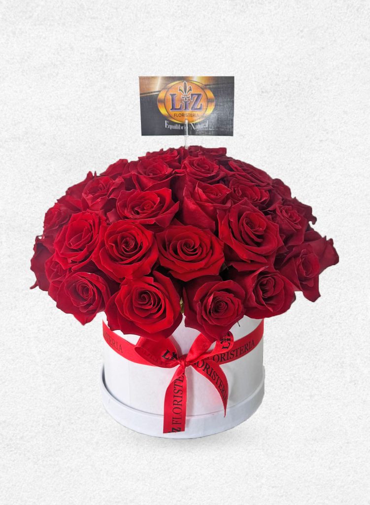 Caja Pequeña Rosas Rojas