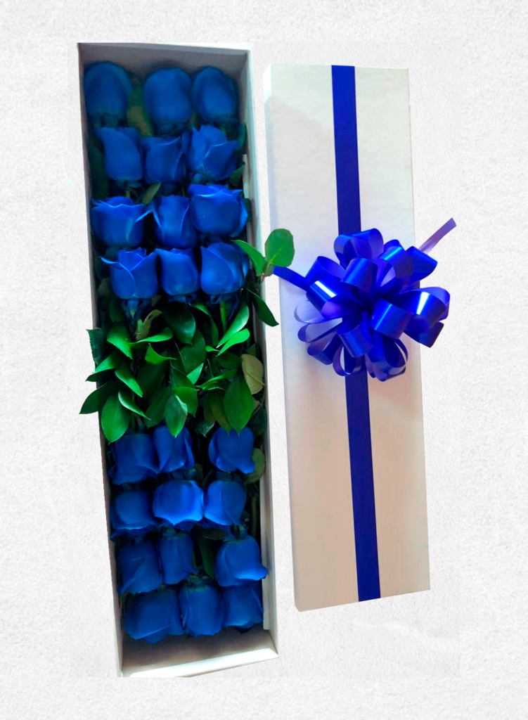 Caja Rosas Azules