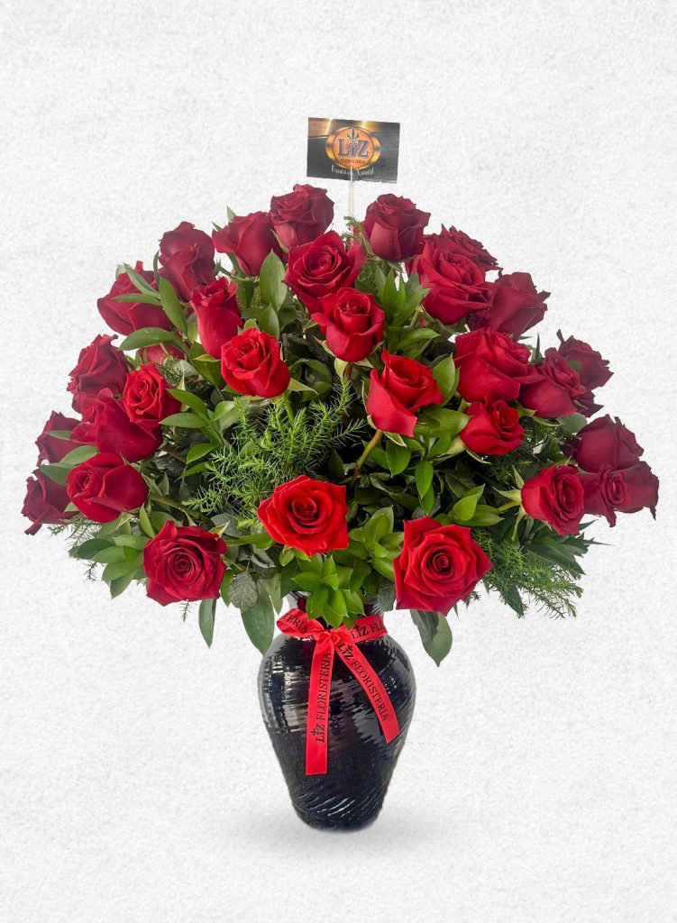 Florero de Rosas
